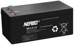 Akumulator NERBO NB 3.4-12 3,4Ah 12V