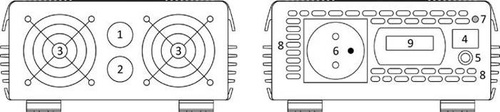 Przetwornica napięcia 12V DC / 230V AC 1000W ECO MODE SINUS IPS-1000S PRO