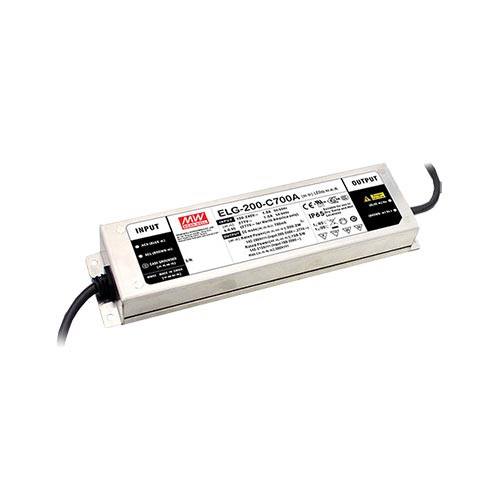 Zasilacz LED Mean Well ELG-200-C1050A | 200W 95-190V 525-1050mA IP65