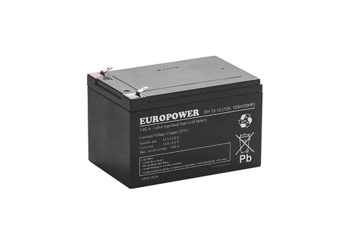 Akumulator AGM Europower | EH 12-12 12V / 12Ah