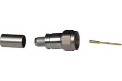 F wtyk zagniatany na RG59/ Belden 1505A HDTV