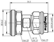 Adapter N-m/ 4.3-10-m