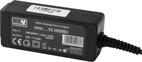 Zasilacz desktop MW POWER EA10202D1 | 24W 12V DC 2A