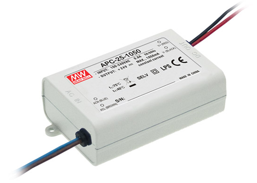 Zasilacz prądowy Mean Well APC-25-1050 25W 1050mA 9~24V