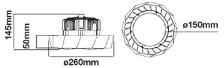 High Bay V-TAC MeanWell 100W 4000K 5lat 1-10V 180lm/W