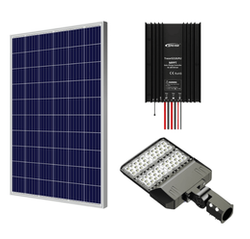 Zestaw zasilania SOLARNEGO #6N | OPRAWA LED 80W | PANELE FOTOWOLTAICZNE