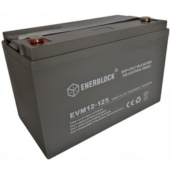 Akumulator AGM-EV Enerblock EVM12-125 12V 125Ah M8