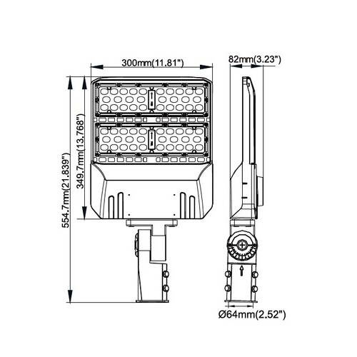 Oprawa uliczna LED 80W solarna dwumodułowa zasilana prądowo 