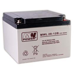 Akumulator AGM MW POWER | MWL 28-12B 12V / 28Ah