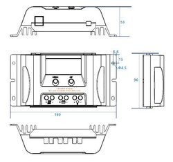 Regulator ładowania PWM MAX40-EU 40A 12/24V LCD