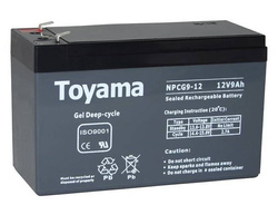 Akumulator żelowy DEEP CYCLE Toyama NPCG 9-12 12V 9Ah F1