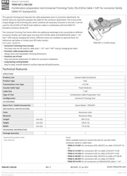 Zarabiarka UTT do kabla LCF 1 5/8" zestaw do złącz C02