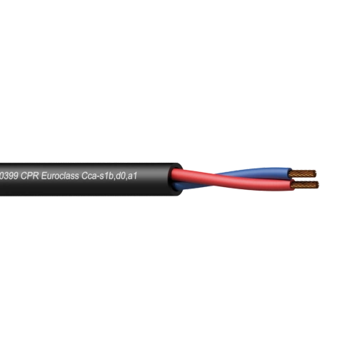 CLS215-CCA/1 kabel głośnikowy 2x1.5 mm², 100m, LSZH, CPR Cca, EN50399, PROCAB
