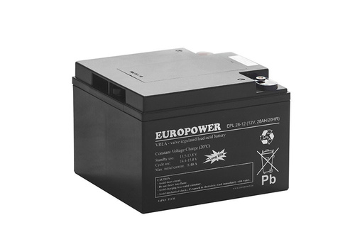 Akumulator AGM Europower | EPL 28-12 12V / 28Ah