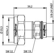 Adapter 7/16-m/N-m  7,5 GHz