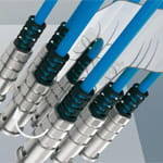 BNC 75 ohm, wtyk zagniatany studyjny seri " EasyGrip" na kabel typu RG179