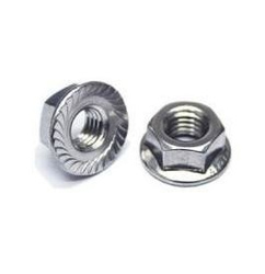 Nakrętka M10 kołnierzowa ząbkowana