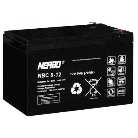 Akumulator NERBO NBC 9-12 9Ah 12V