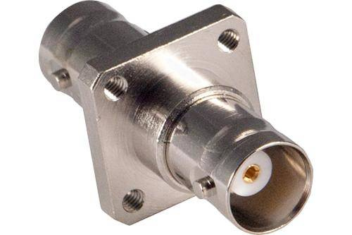 Adapter BNC-f/f kołnierzowy, wykonanie wojskowe