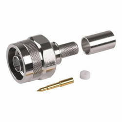 N wtyk zagniatany na kabel typu LMR300/CNT300, pin złocony ,lutowany