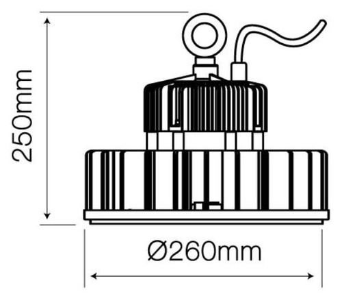 LED line HIGH-BAY UFO T 150W 4000K 120° 1-10V