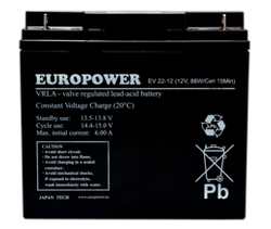 Akumulator AGM Europower | EV 22-12 12V / 22Ah