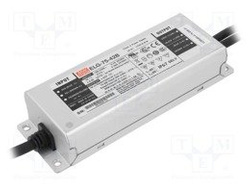 Zasilacz LED Mean Well ELG-75-42B-3Y | 76W 42V 1.8A IP67 | 1~10VDC PWM