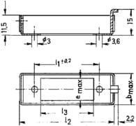 Ramka mocująca  do obudowy  złącz 16/20 stykowych zgodnych z DIN 41 618/DIN 41 622