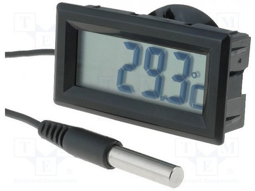 Panelowy miernik temperatury -50 ~ 70°C LCD + sonda