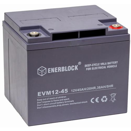 Akumulator AGM-EV Enerblock EVM12-45 12V 45Ah M6