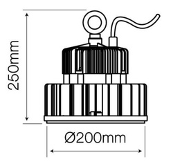 LED line HIGH-BAY UFO T 100W 4000K 60° 1-10V