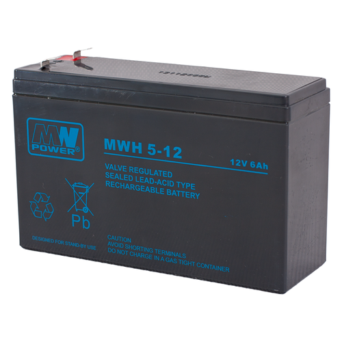 Akumulator AGM MW POWER | MWH 5-12 12V / 6Ah