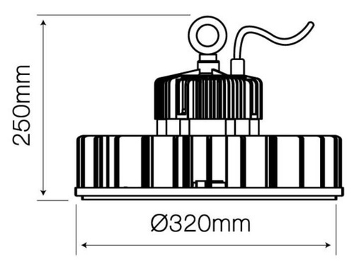 LED line HIGH-BAY UFO T 200W 4000K 60° 1-10V