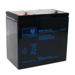 Akumulator AGM MW POWER | MW 55-12 / 12V / 55Ah