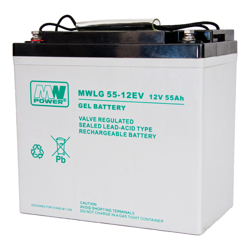 Akumulator GEL MW POWER MWLG 55-12EV | 12V 55Ah M6