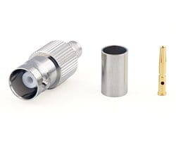 BNC gniazdo zagn.RG58, wykonanie wojskowe