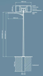 Gotowy zestaw #23N | LAMPA SOLARNA LED 40W | SŁUP 5M | PANELE FOTOWOLTAICZNE