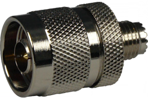 Adapter N-m/mini UHF-f , zakres DC- 2,0 GHz