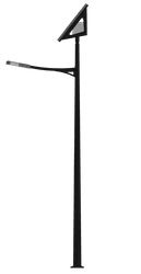 Gotowy zestaw #23N | LAMPA SOLARNA LED 40W | SŁUP 5M | PANELE FOTOWOLTAICZNE