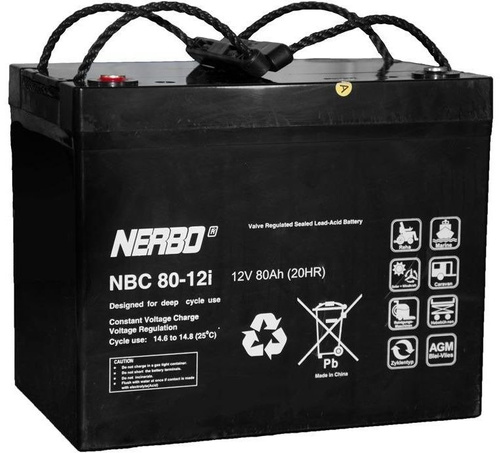Akumulator NERBO NBC 80-12i 80Ah 12V