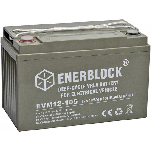 Akumulator AGM-EV Enerblock EVM12-105 12V 105Ah M8