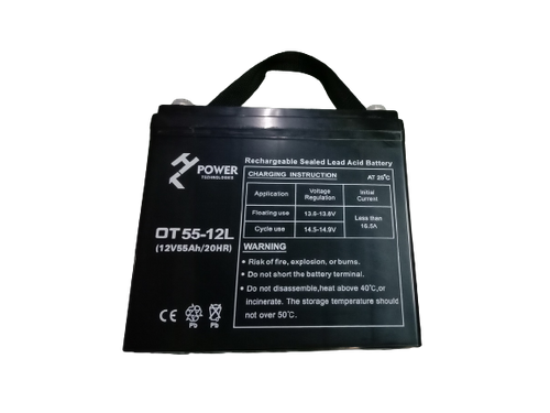 Akumulator żelowy GEL Deep Cycle HT POWER OT55-12L 12V 55Ah M6
