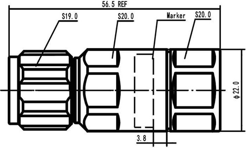 NM-LCF12-C03 - N wtyk skręcany serii C03 na kabel LCF 1/2" , typu OMNI FIT™ , 6 GHz,Low PIM