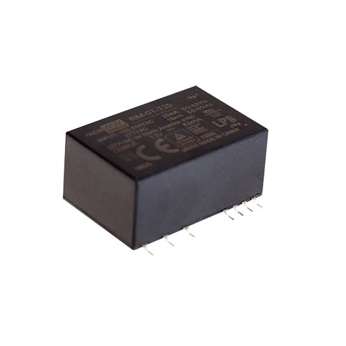 IRM-01-12S zasilacz AC/DC 1W, 12V, 0.083A, miniaturowy moduł do PCB (SMT)
