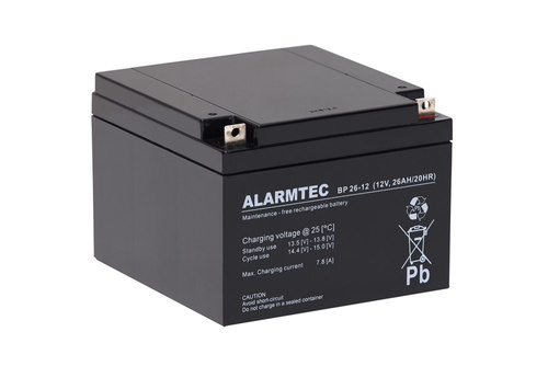 Akumulator AGM Alarmtec | BP 26-12 12V / 26Ah