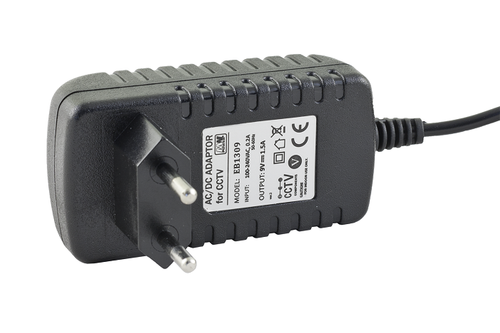 Zasilacz wtyczkowy MW POWER EB1309 | 13.5W 9V DC 1.5A
