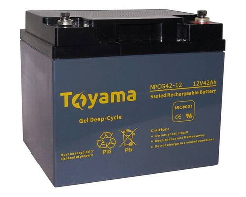 Akumulator żelowy DEEP CYCLE Toyama NPCG 42-12 12V 42Ah M6