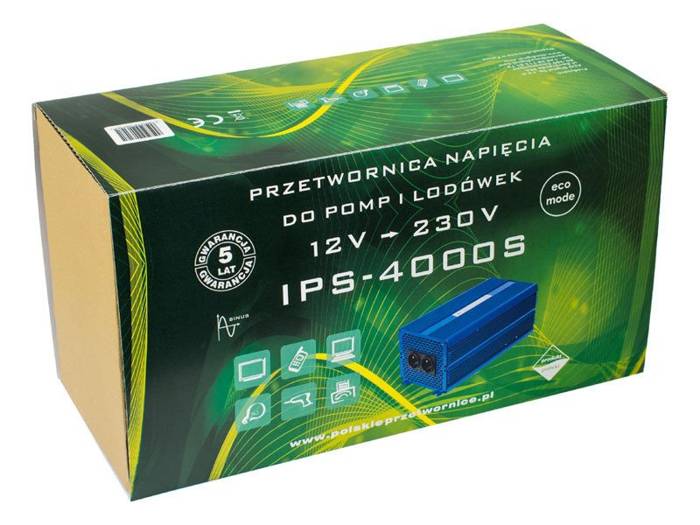 Przetwornica napięcia ECO MODE SINUS 12VDC/230VAC 4000W ...