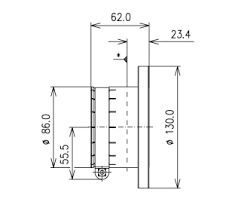 Adapter SMS 3 1/8" - EIA 3 1/8"