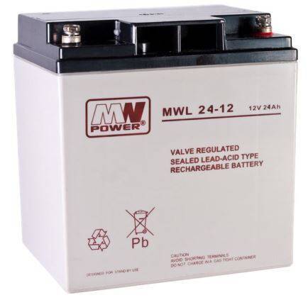 Akumulator AGM MW POWER | MWL 24-12 12V / 24Ah